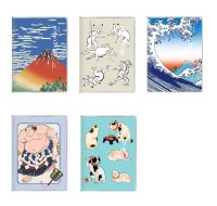 浮世絵柄のスタンプ帳 　【メール便OK】
