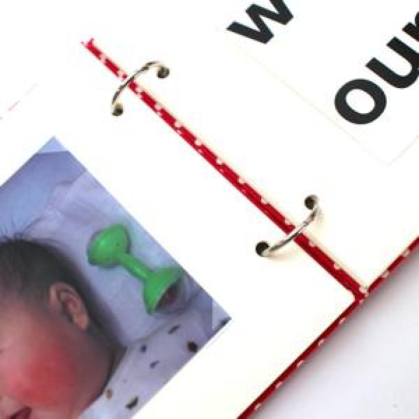 画像3: ペーパー台紙のミニアルバム　白の水玉  (3)