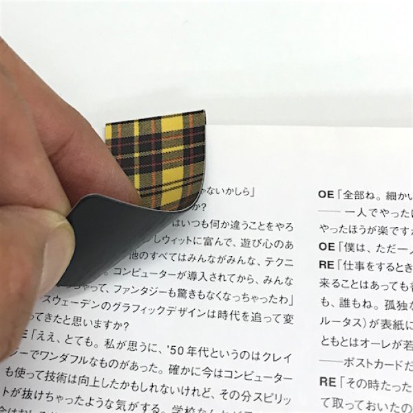 画像3: マグネットブックマーク　タータンチェック 【メール便OK】 (3)